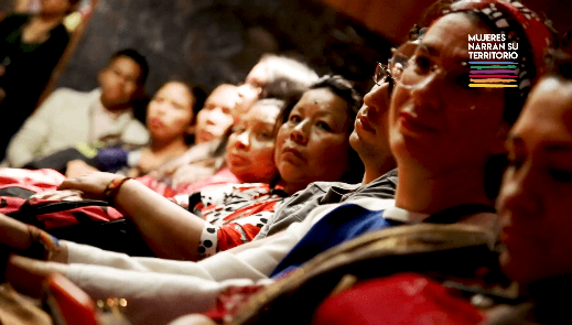 Beneficiarias Mujeres Narran su Territorio en auditorio